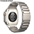 Titanium Magnetic Strap for Apple Watch Ultra 2 49mm 46mm 44mm 45mm 42mm Metal Band for Iwatch Series 10 9 8 7 SE 6 5 4 Bracelet