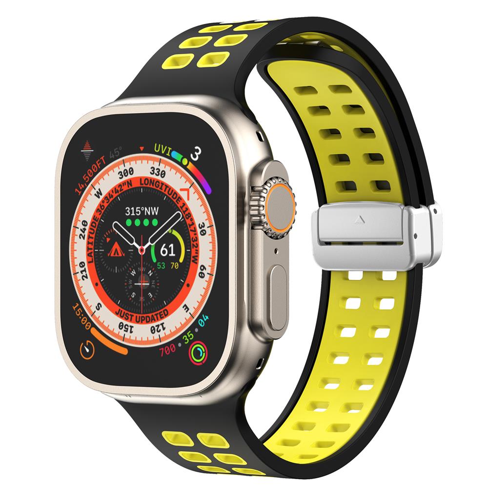Magnetic buckle Silicone Strap For Apple Watch band