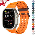Ocean Strap for Apple Watch Ultra 2 49mm 46mm 45mm 44mm 42mm Sport Silicone Band Correa for IWatch Series Ultra 10 9 8 7 6 SE 5
