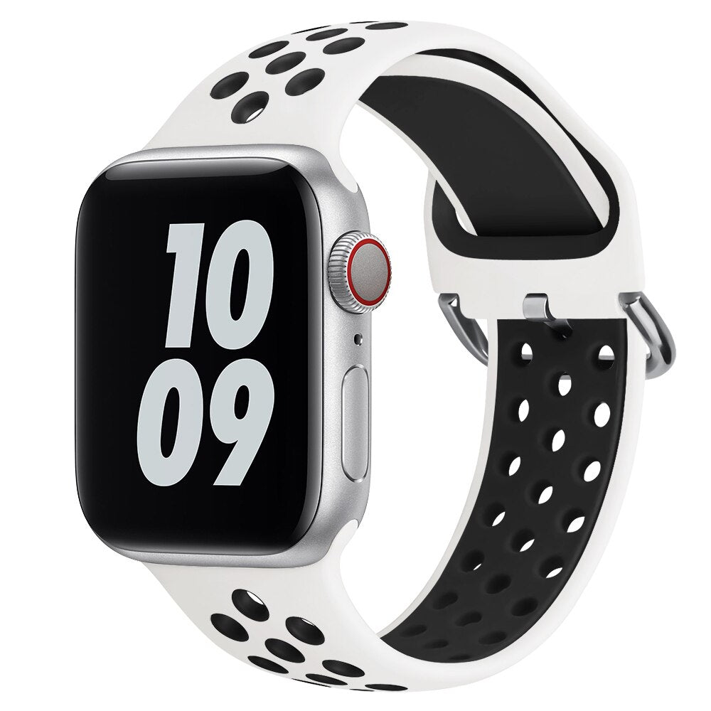 Silicone Strap Breathable Sport Bracelet Apple Watch