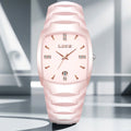 Women's Rose Gold Stainless Steel Luminous Date Slim Watch