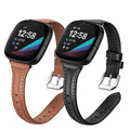 Fitbit Versa & Sense Leather Band - Classic and Stylish