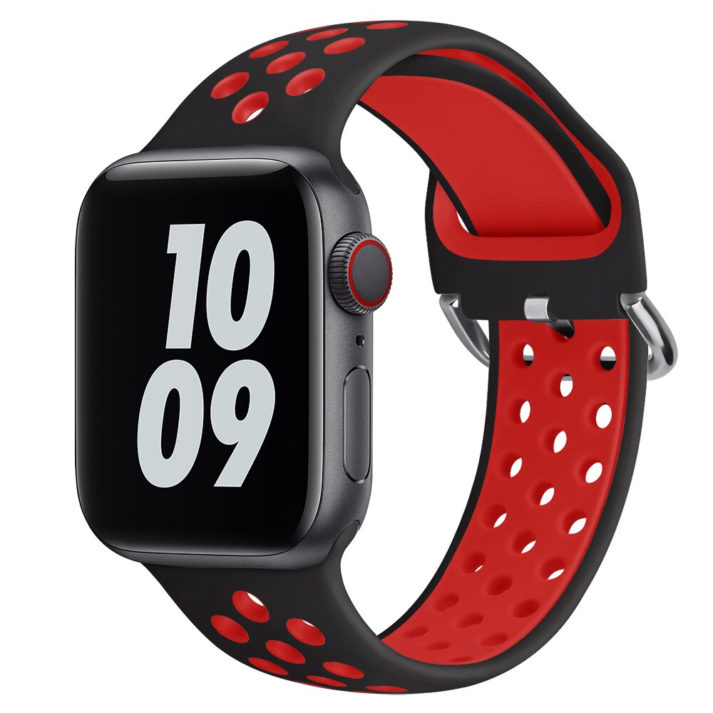 Silicone Strap Breathable Sport Bracelet Apple Watch