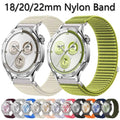 18mm 22mm Sports Nylon Band for Huawei Watch GT6 GT5 41mm 5Pro 46MM Strap 20mm Weave Bracelet for Samsung Galaxy Watch 7 6 5 4