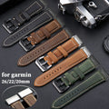 Garmin Vintage Leather Strap - Classic and Comfortable Band