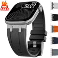 Bands for Apple Watch Band Ultra 3/2 49mm 46mm 45mm 44mm 42mm Liquid Silicone Rubber Strap for IWatch Series 11 10 9 8 7 6 SE 5