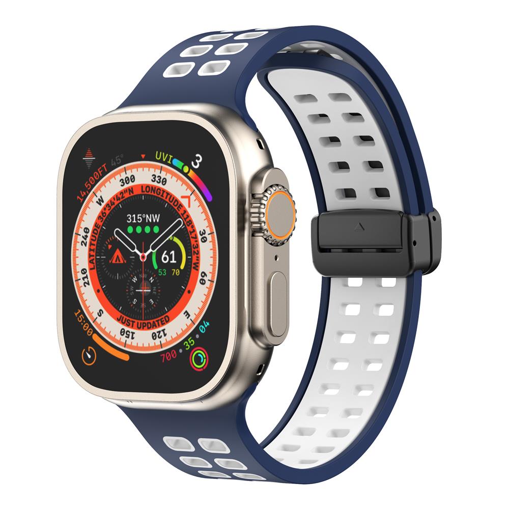 Magnetic buckle Silicone Strap For Apple Watch band