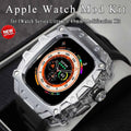 Luxury Case Modification Kit for Apple Watch Band Ultra 2 49mm Metal Stainless Steel Case Rubber Strap Iwatch Series Ultra 49mm