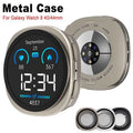 3in1 Metal Case for Samsung Galaxy Watch 8 40mm 44mm Screen Protector Aluminum Bumper Scratch-Resistant Cover for Galaxy Watch 8