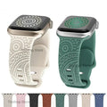 Apple Watch Silicone Strap - Stylish, Engraved Design