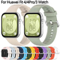 Original Silicone Strap for Huawei Watch Fit 4 SmartWatch Replacement Wristband Sport Bracelet Wrist Band Fit3 Belt Accessories