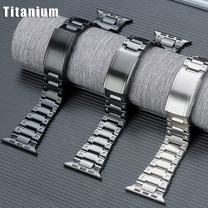 Titanium Steel Apple Watch Strap