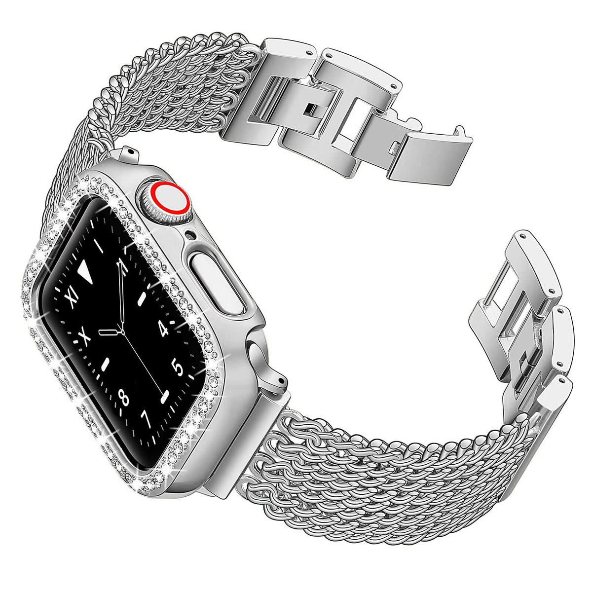 Metal Band for Apple Watch Chain Band+Case