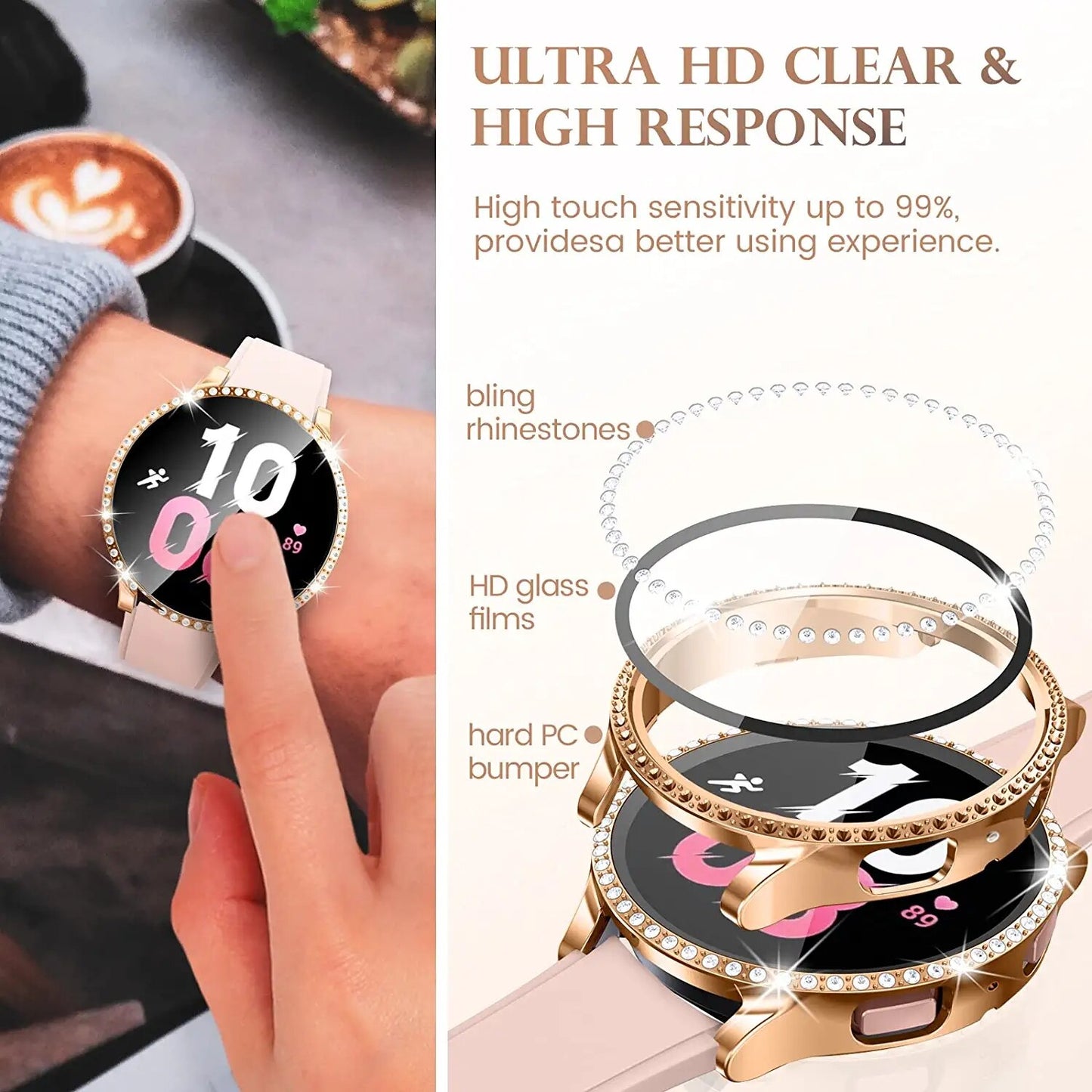 Diamond Case+Glass for Samsung Galaxy Watch