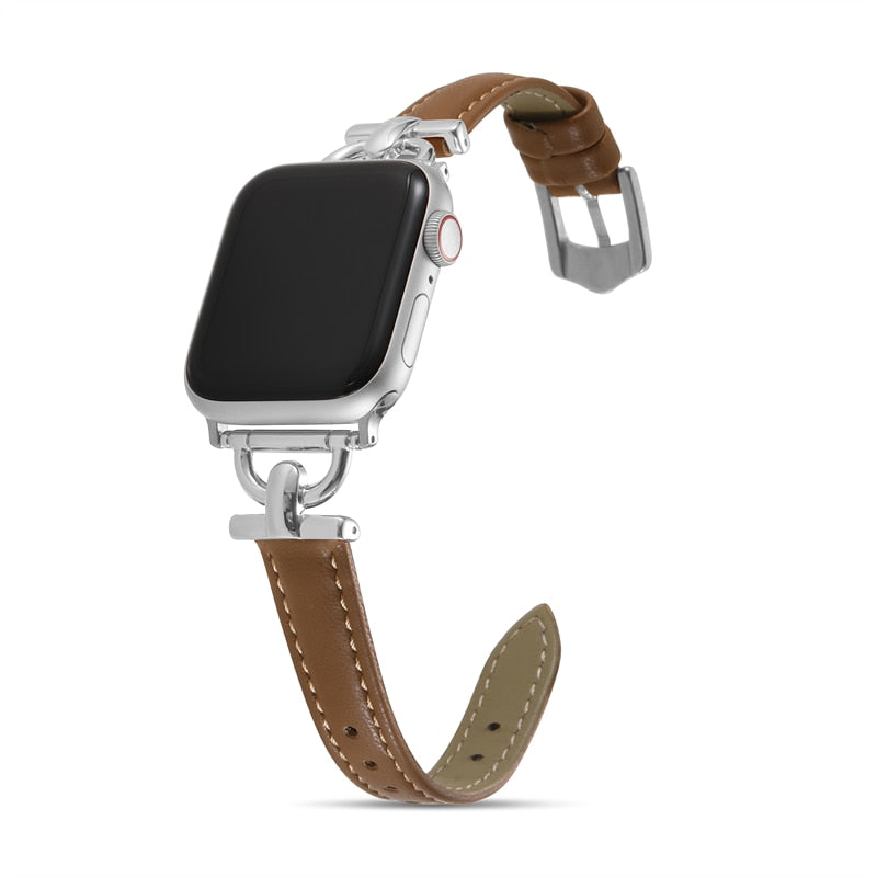 Apple Watch Leather Slim Strap