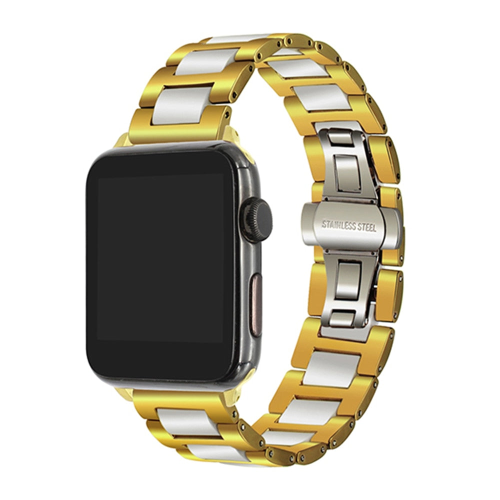 Ceramics+Stainless Steel Apple Watch Strap
