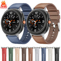 Samsung Galaxy Watch Leather Silicone Band | Watch 8 40mm 44mm / Watch 8 Classic 46mm Connector Strap