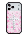 Stud Cross Forget Me Not Floral | Pink iPhone Case