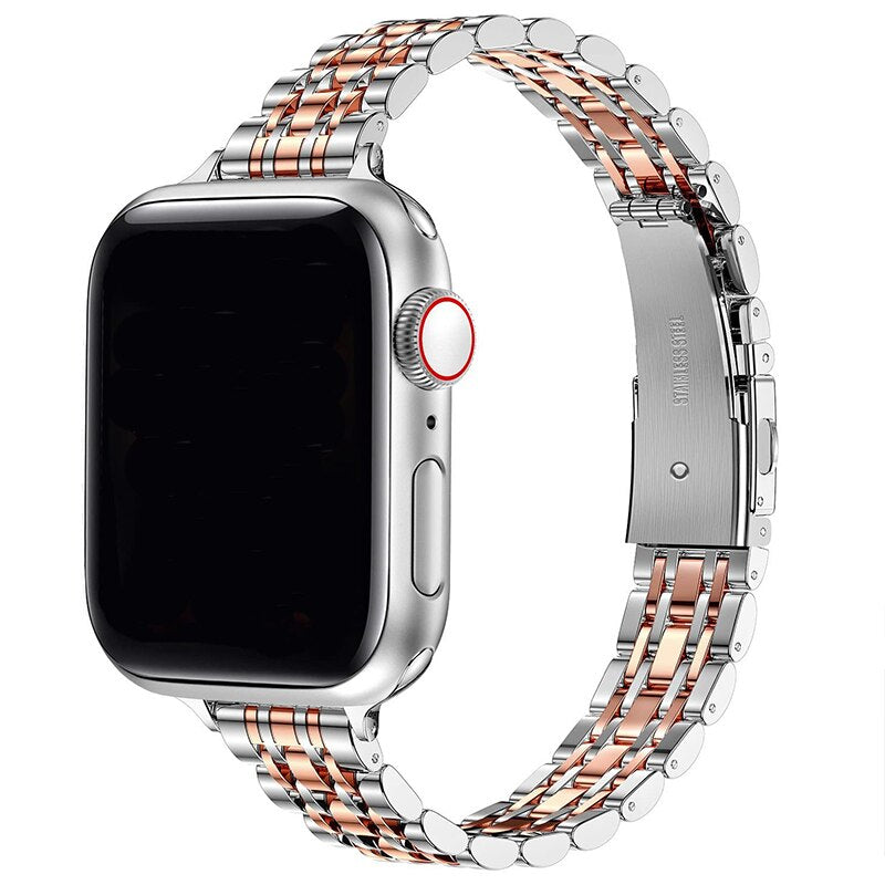 Stainless Steel Wicker Apple Watch Band