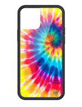 Tie Dye 4 iPhone Case - Arleathercraft iPhone 12/12 Pro