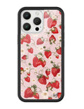 Strawberry Fields iPhone Case - Arleathercraft iPhone 16 Pro Max
