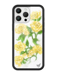 Yellow Roses iPhone Case - Arleathercraft iPhone 16 Pro Max