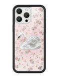 Sweet Swan iPhone Case - Arleathercraft iPhone 16 Pro Max