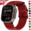 Nylon Strap for Apple Watch Band Ultra 2 49mm S10 46mm 42mm 45mm 41mm 44mm Woven Bracelet for Iwatch Series 10 9 8 7 6 SE 5 4 3