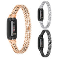 Fitbit Inspire 3 Metal Strap - Elegant Bling Design Bracelet