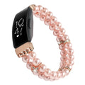 Fitbit Inspire 3 Elastic Pearl Band – Stylish Beaded Stretch Strap