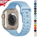 Silicone Strap for Apple Watch Ultra 3 2 49mm 46mm 45mm 44mm 42mm 41mm 40mm Band Iwatch Series 11 10 9 8 7 6 SE3 5 4 3 Bracelet
