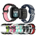 Fitbit Versa & Sense Silicone Band - Breathable Stylish Straps