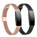 Fitbit Inspire 3, 2, 1, HR Stainless Steel Band