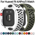 Silicone Sports Strap For Huawei Watch Fit 4/4Pro/3 Bracelet Correa Breathable Watchband for Huawei Watch Fit3/2 Band Wristband
