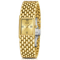 Women's Gold Rectangular Watch Stainless Steel Bracelet