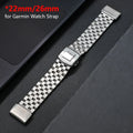 Garmin Stainless Steel Strap - Durable Elegant Bracelet