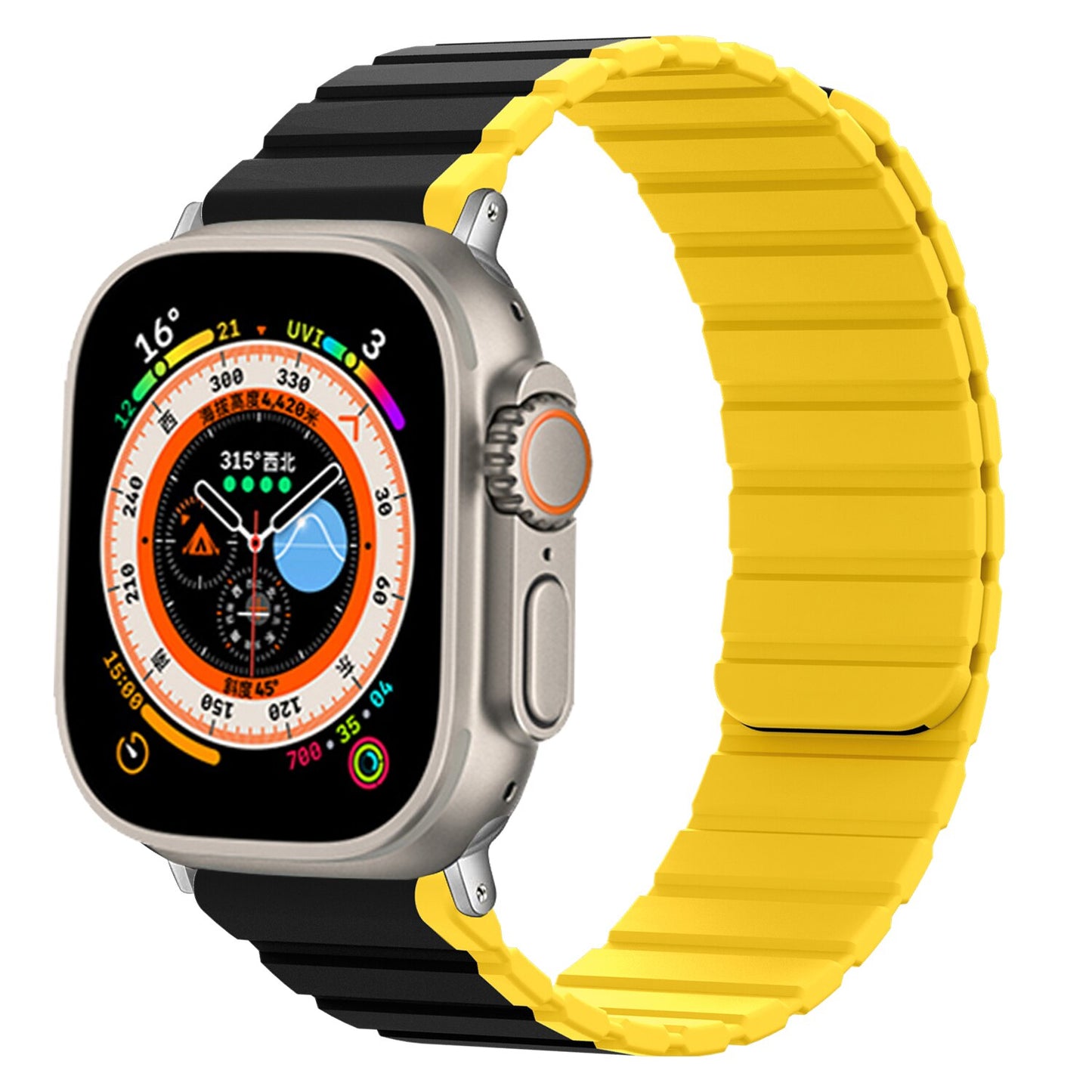 Silicone Magnetic loop for Apple Watch Band