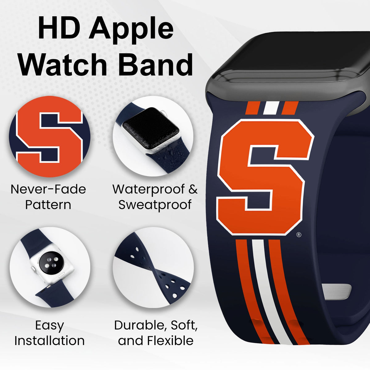 Syracuse Orange HD Apple Watch Band
