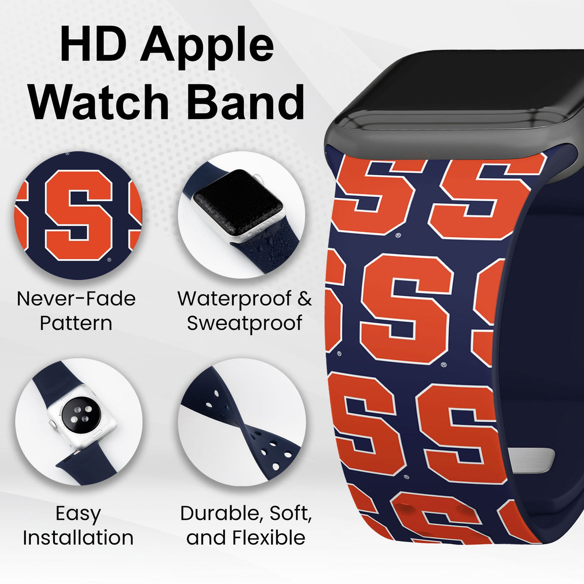 Syracuse Orange HD Apple Watch Band