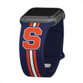 Syracuse Orange HD Apple Watch Band - Arleathercraft Stripes / 38/40/41mm(42mm Series 10) / Short