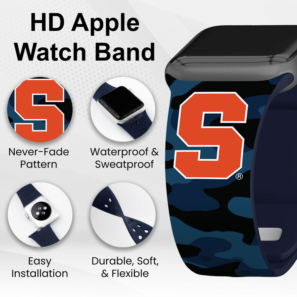 Syracuse Orange HD Apple Watch Band