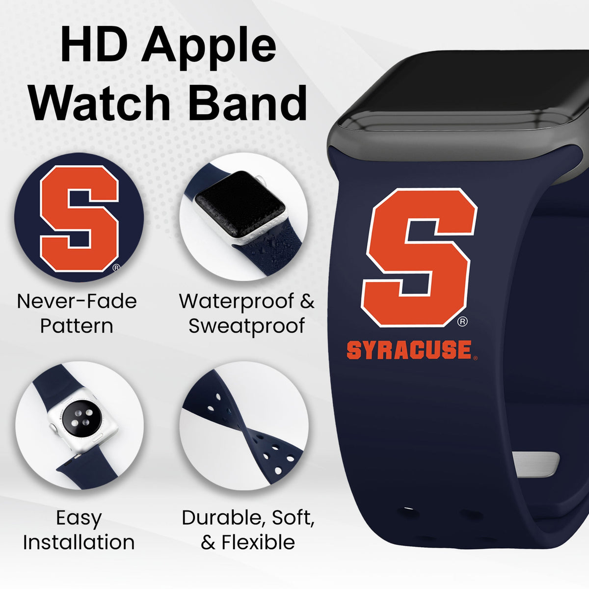 Syracuse Orange HD Apple Watch Band