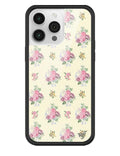 Vintage Floral iPhone Case - Arleathercraft iPhone 14 Pro Max