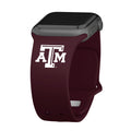 Texas A&M Aggies Apple Watch Band - Arleathercraft Maroon / 38/40/41mm(42mm Series 10)