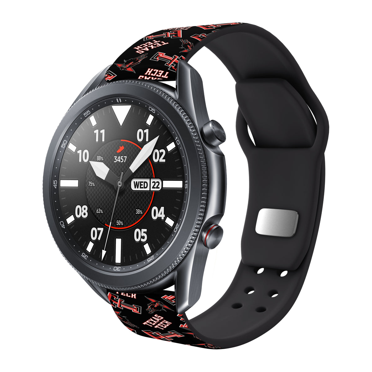 Texas Tech Red Raiders HD Watchband for Samsung, Garmin, Fossil, and More for Samsung, Garmin, Fossil, and More
