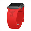 Texas Tech Red Raiders Engraved Apple Watch Band - Arleathercraft Red / 38/40/41mm(42mm Series 10)