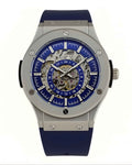 Stainless Steel Skeleton Watch - The 199 Blue by Dapper Watches