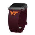 Virginia Tech Hokies Apple Watch Band - Arleathercraft Maroon / 38/40/41mm(42mm Series 10)