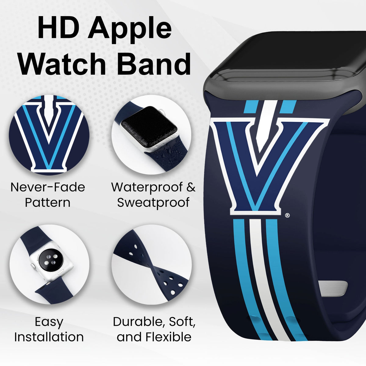 Villanova Wildcats HD Apple Watch Band