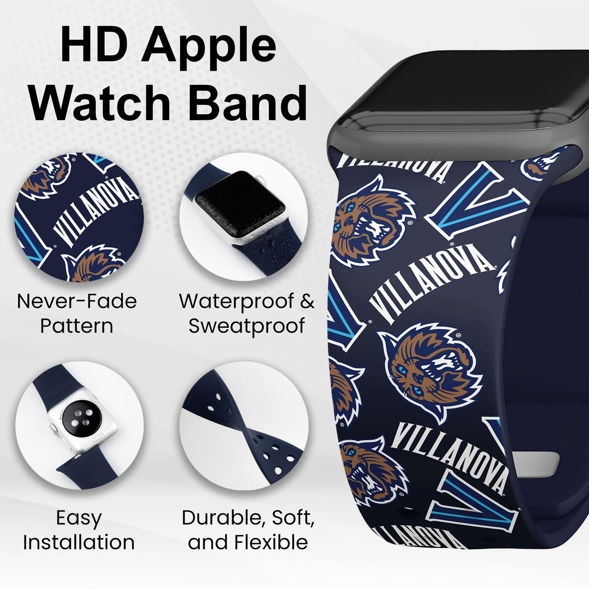 Villanova Wildcats HD Apple Watch Band